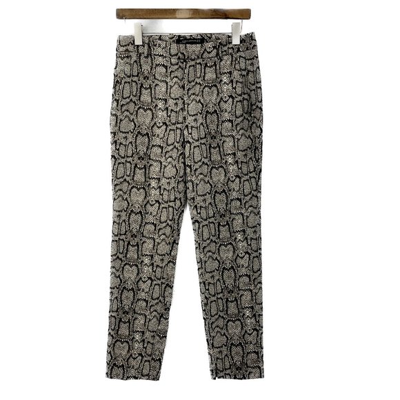 Zara Woman Faux Snakeskin Skinny Pant SIZE 2 - Picture 1 of 3